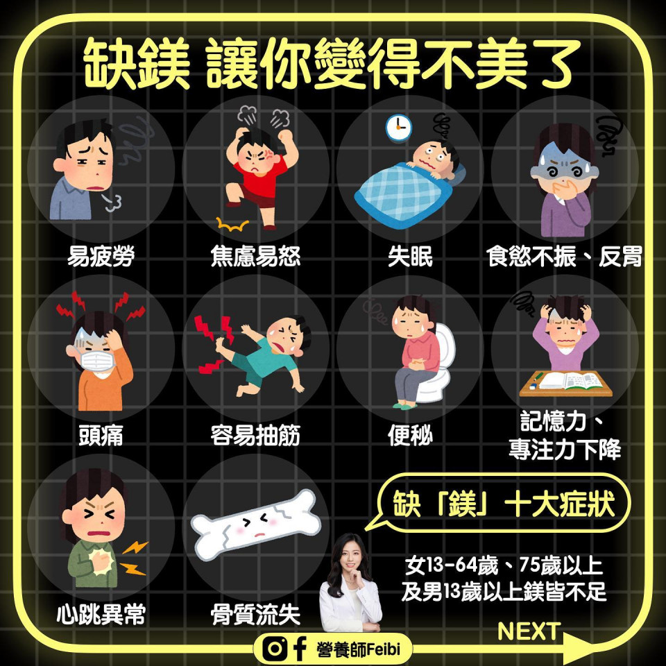 缺鎂症狀