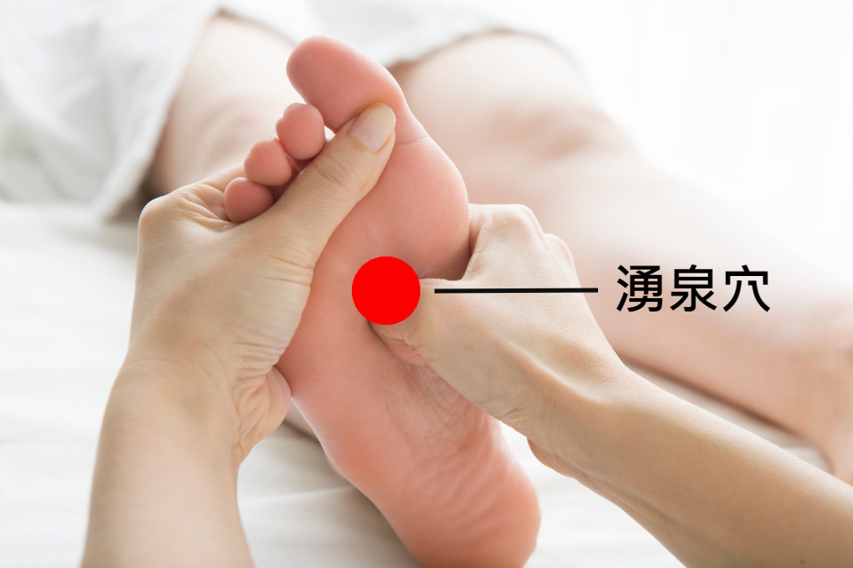 降血壓穴道─湧泉穴