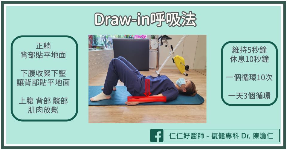 產後運動 draw-in 呼吸法