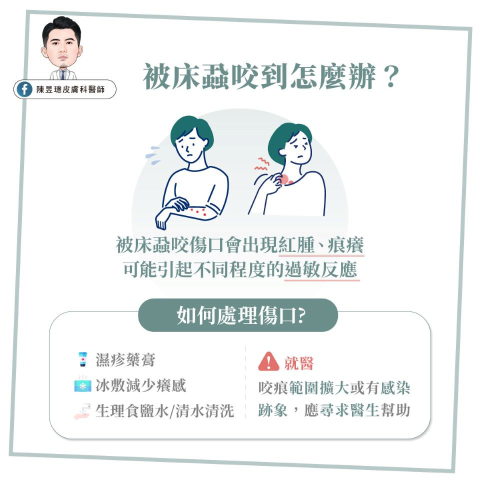 床蝨傷口 臭蟲咬痕