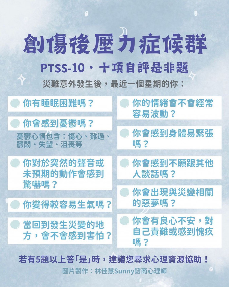 創傷後壓力症候群症狀